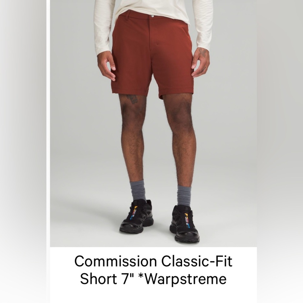 Men’s Lululemon Commission Short 7” Date Brown Size 30